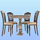Round Dining Table and Chair