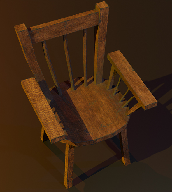A wooden chair - 3Docean 31322451