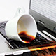 Coffee Spilled Over Notebook - VideoHive Item for Sale