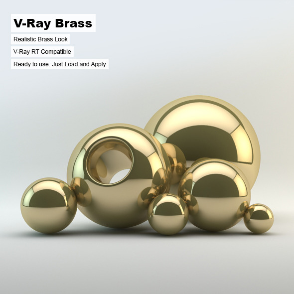 V-Ray Brass Material - 3Docean 2872926