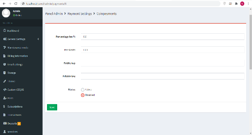 Project Payment gateway for sponzy script