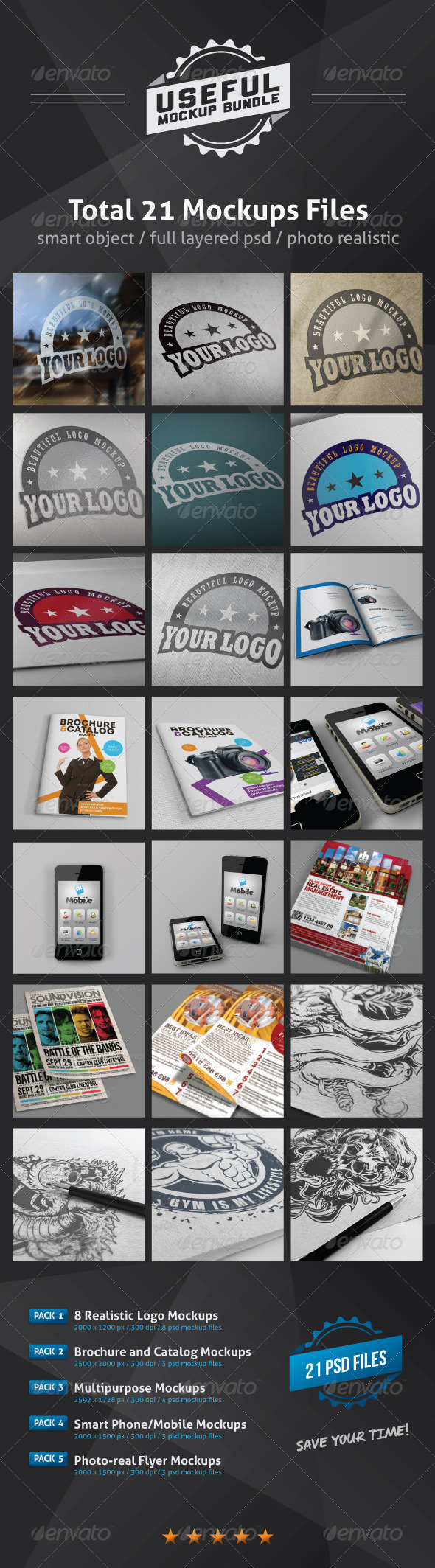 Useful Mockups Bundle - Miscellaneous Product Mock-Ups