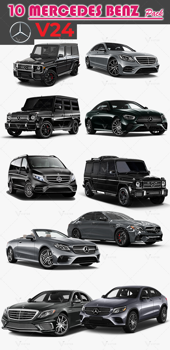 10 Mercedes Pack - 3Docean 31339355