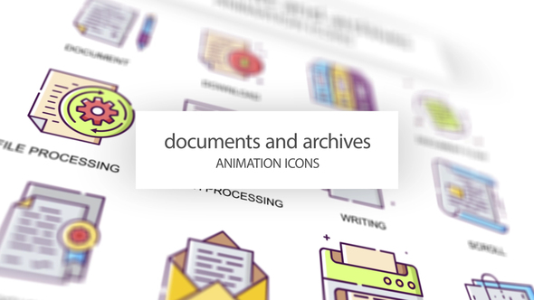 Documents & Achives - Animation Icons