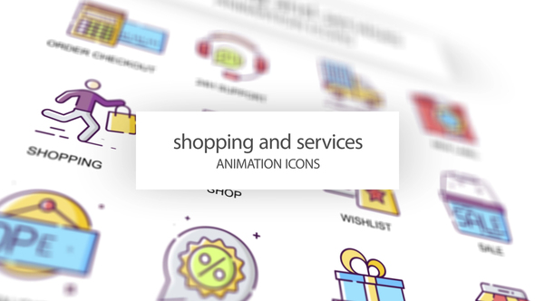 Shopping & Services - Animation Icons