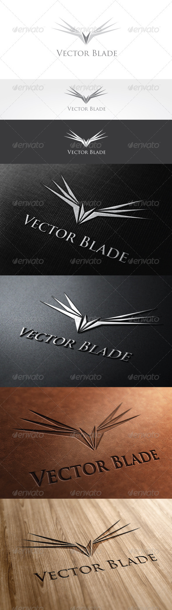 Vector Blade Logo Template - Letters Logo Templates