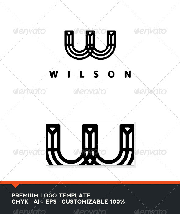 Wilson - Letter W Logo - Letters Logo Templates