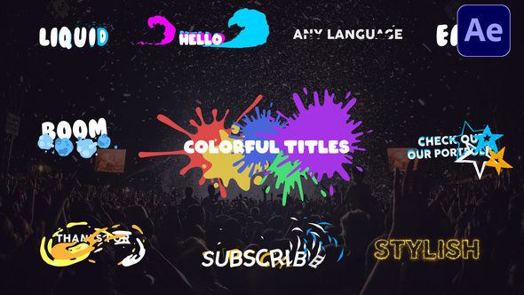 Colorful Titles - VideoHive 31343988
