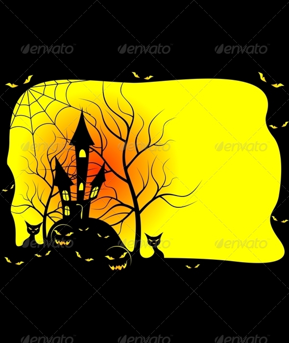 Card for Halloween . - Halloween Seasons/Holidays