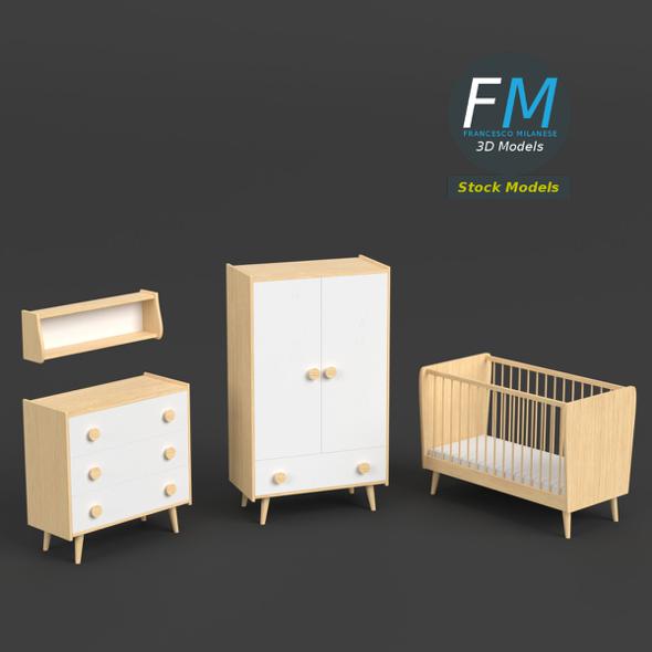 Infant bedroom furniture - 3Docean 20006303