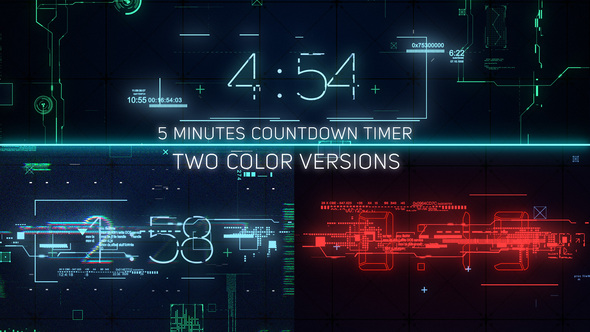 Digital Glitch Countdown (5 min. Stream Timer)