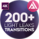 4K Light Leaks Transitions - VideoHive Item for Sale