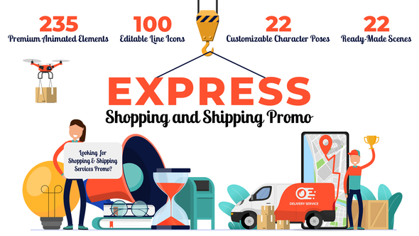 Express ShoppingShipping Promo - VideoHive 26851115