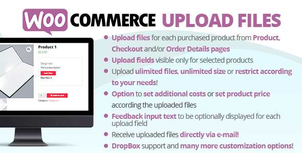 WooCommerce Upload Files - CodeCanyon 11442983