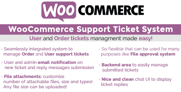 WooCommerce Support Ticket - CodeCanyon 17930050