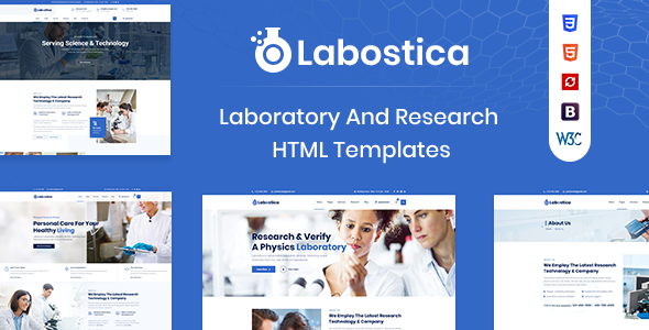 Labostica - LaboratoryScience - ThemeForest 25289672