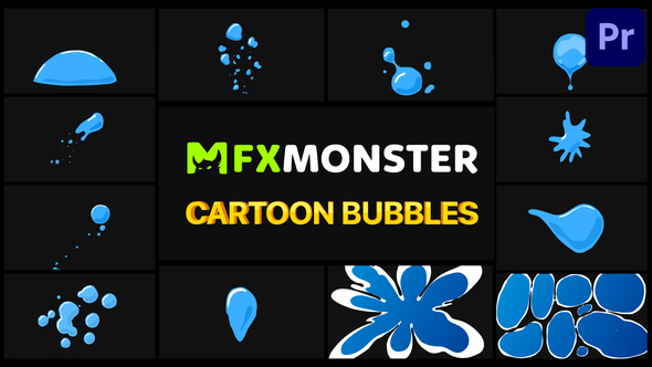 Cartoon Bubbles | Premiere Pro MOGRT