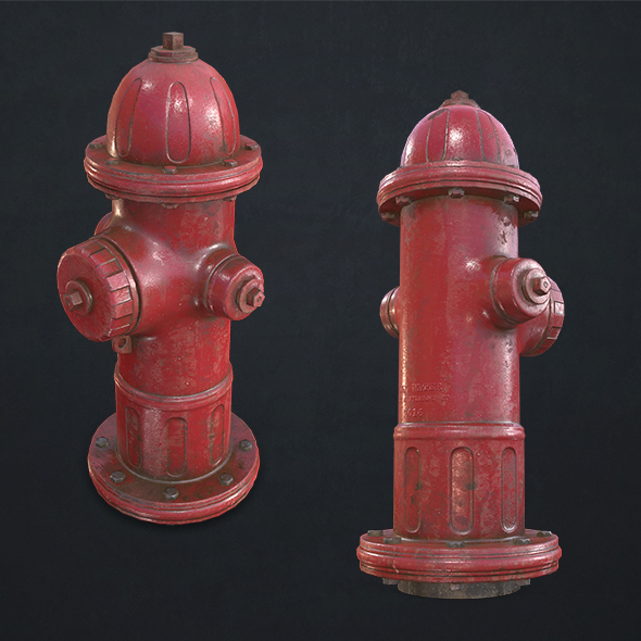 Fire Hydrant - Low Poly