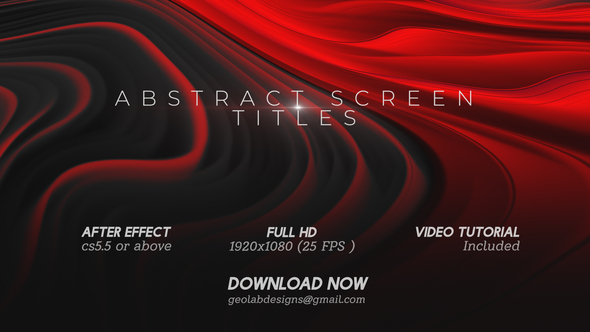 Abstract Screen TitleslAbstract - VideoHive 31355048