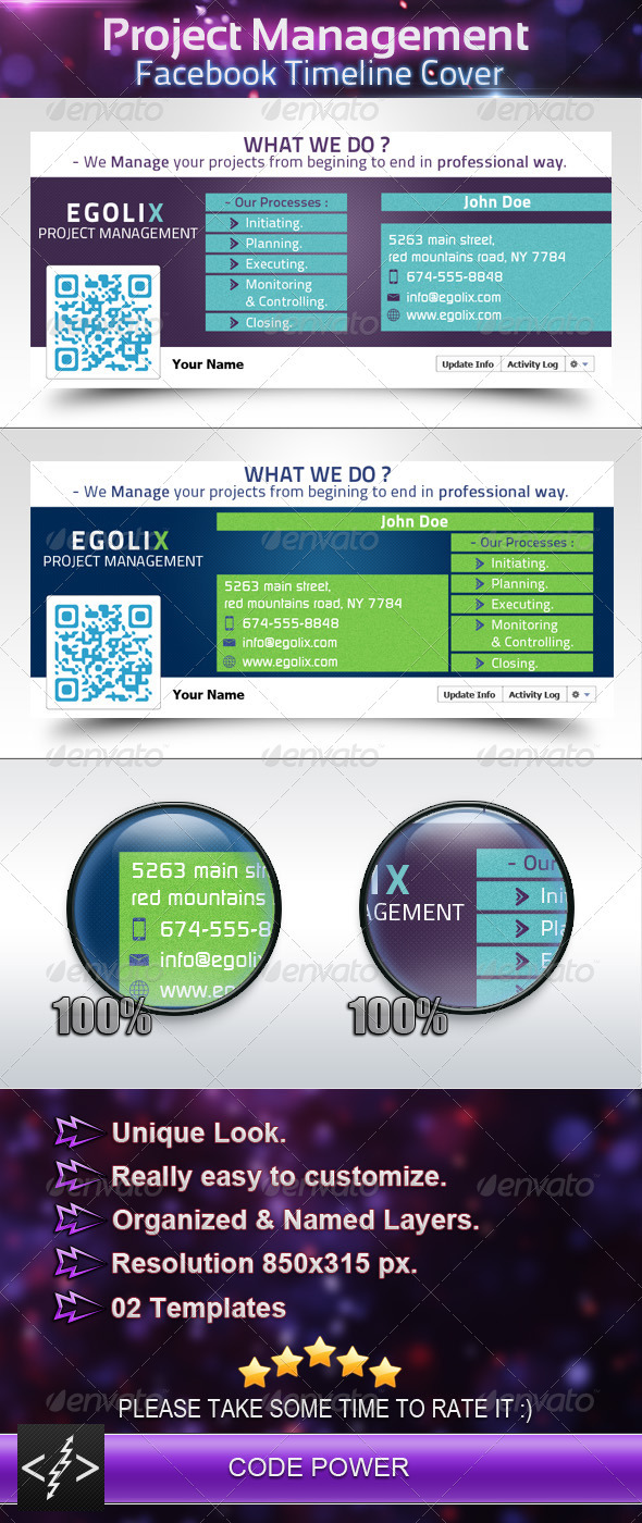 Project Management - Facebook Timeline Cover - Facebook Timeline Covers Social Media