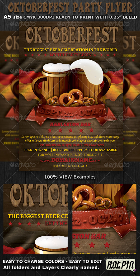 Oktoberfest Event Flyer Template - Events Flyers