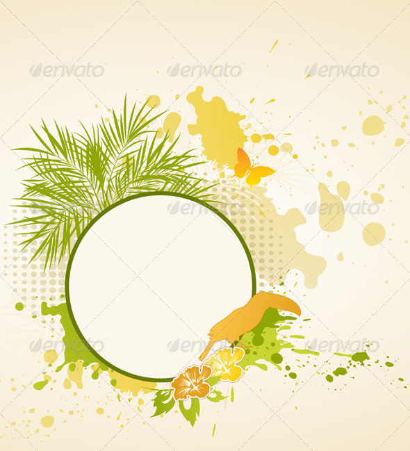 Summer Tropical Background - Backgrounds Decorative