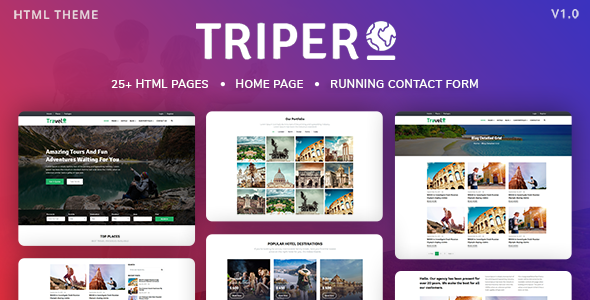 Triper: Creative Tour & Travel, Hotel Booking Agency HTML Template by ...