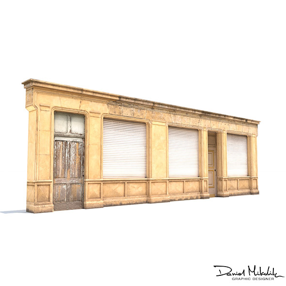 Store Facade Low Poly