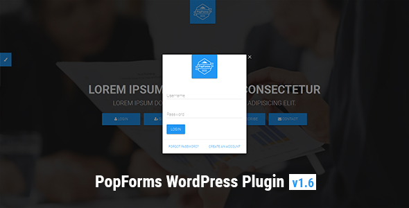 PopForms | Material Design WordPress Modal Forms Set