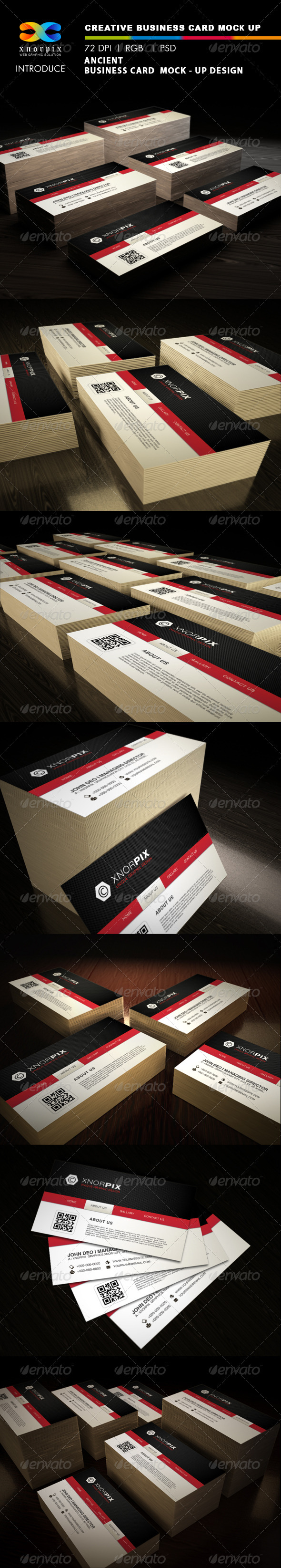 Ancient Business Card Mock-up - Business Cards Print