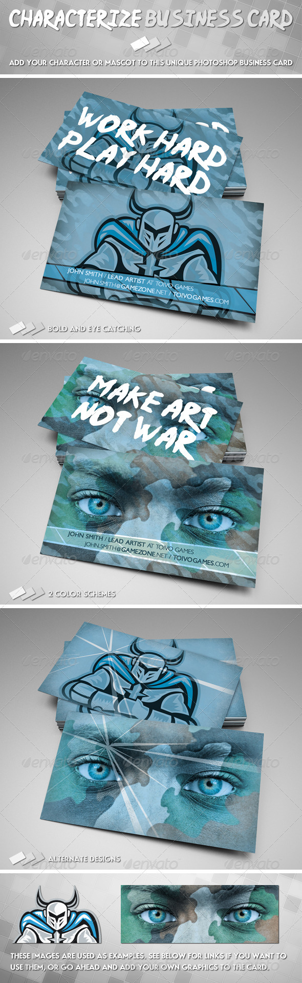 Characterize Business Card - Creative Business Cards