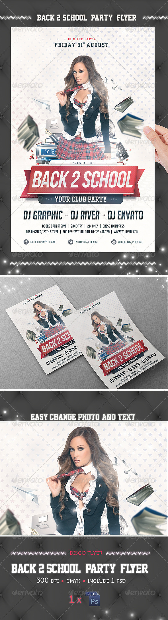 Back 2 School Party Flyer Template - Events Flyers