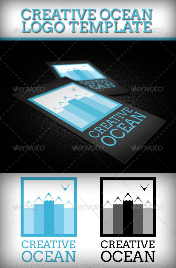 Creative Ocean Logo Template - Objects Logo Templates