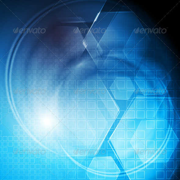 Hi-tech colourful background - Abstract Conceptual
