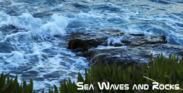 Sea Waves And Rocks