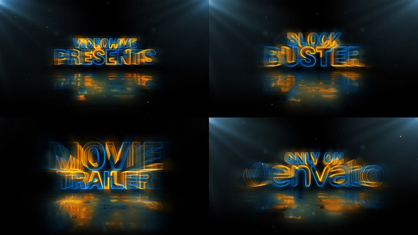 Neon Cyber Movie - VideoHive 31370795