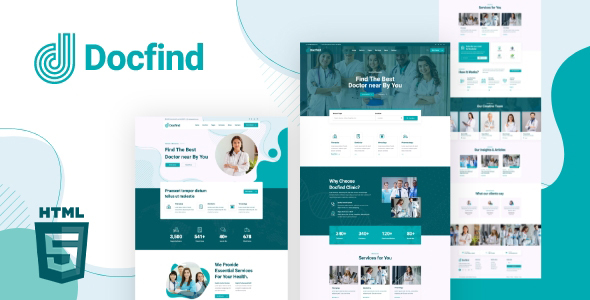 Docfind – Doctors directory and Book Online HTML Template