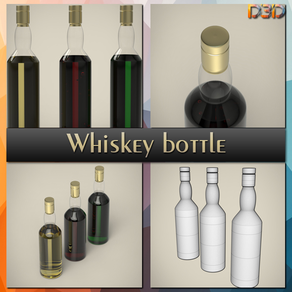 Whiskey bottle - 3Docean 31378852
