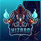 Fire Wizard Magician - Mascot & Esport Logo