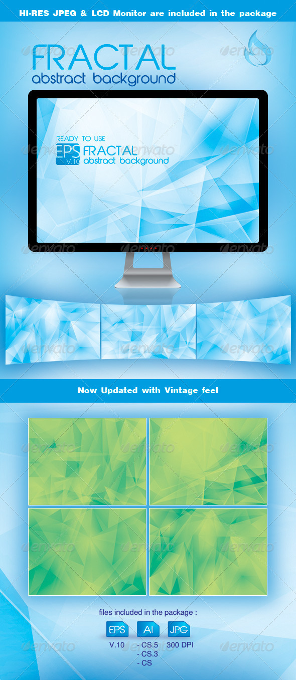 Fractal Abstract Background - Backgrounds Decorative