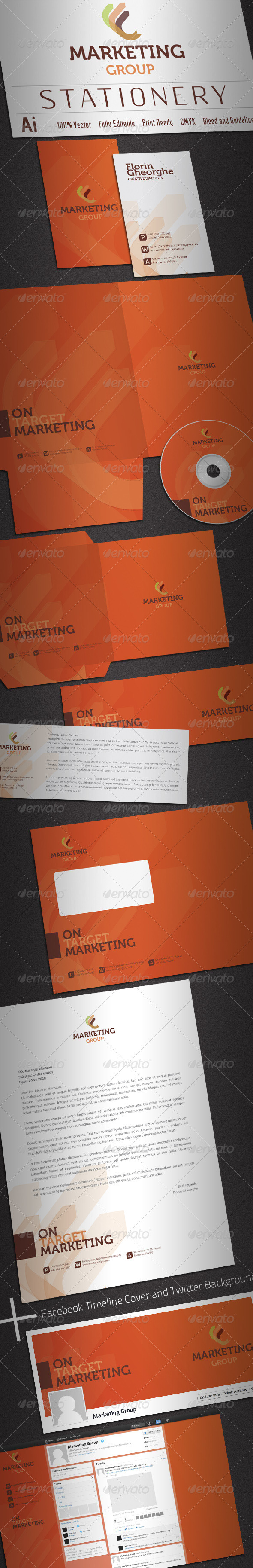 Marketing Group Stationery - Stationery Print Templates