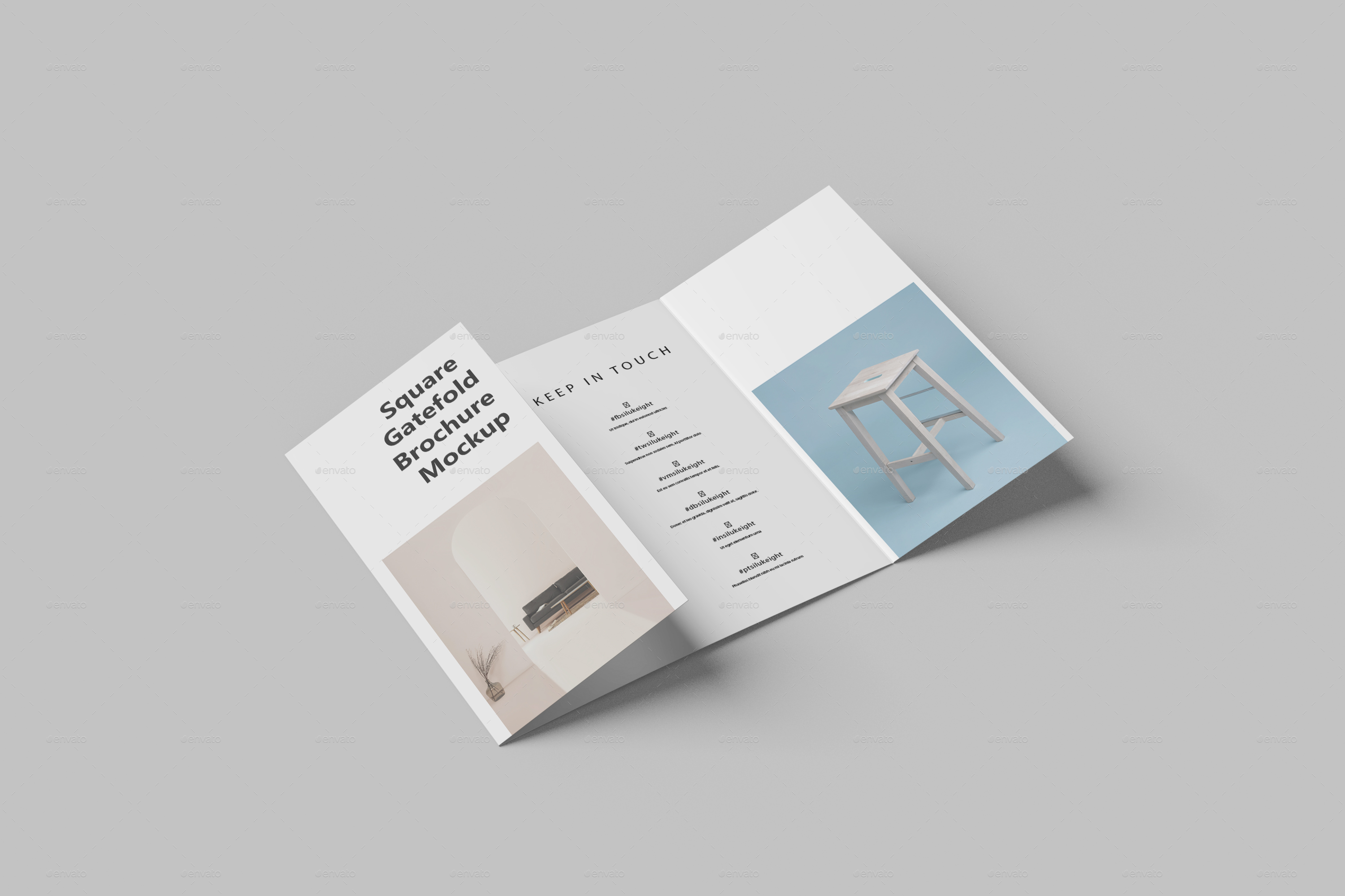 Square Gate Fold Brochure Mockup, Graphics | GraphicRiver