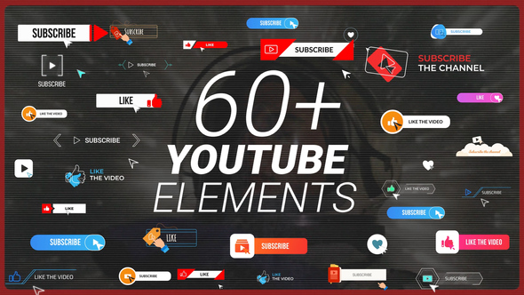 YouTube Buttons Subscribe Pack