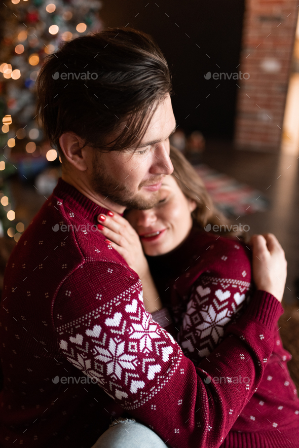 Husband and clearance wife christmas sweaters