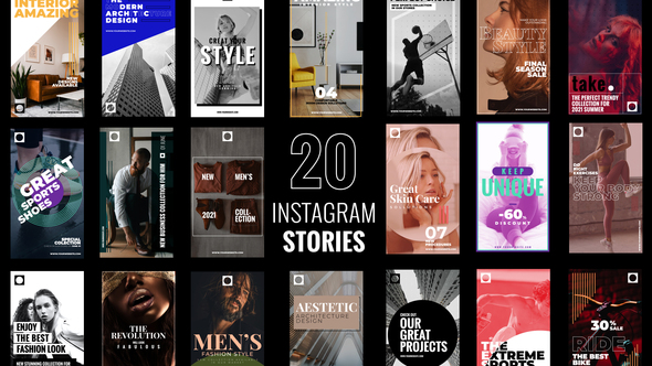 20 Instagram Stories B25, After Effects Project Files | VideoHive