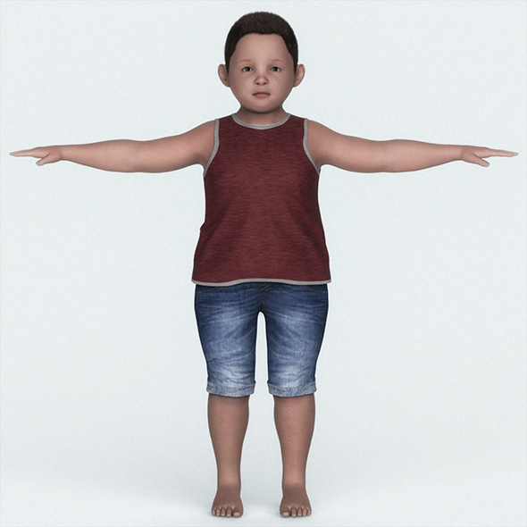 Fat Child Boy - 3Docean 31424476