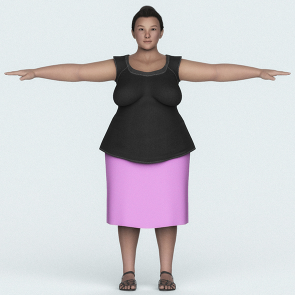 Japanese Fat Woman - 3Docean 31424616