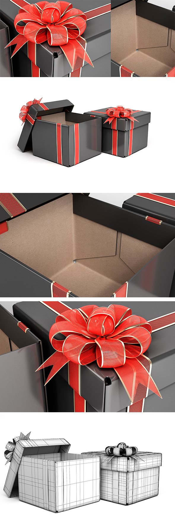 Black Gift Box - 3Docean 31424962
