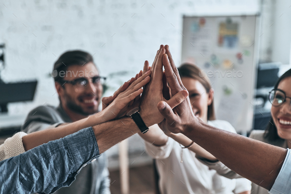 High-five!  - Stock Photo - Images