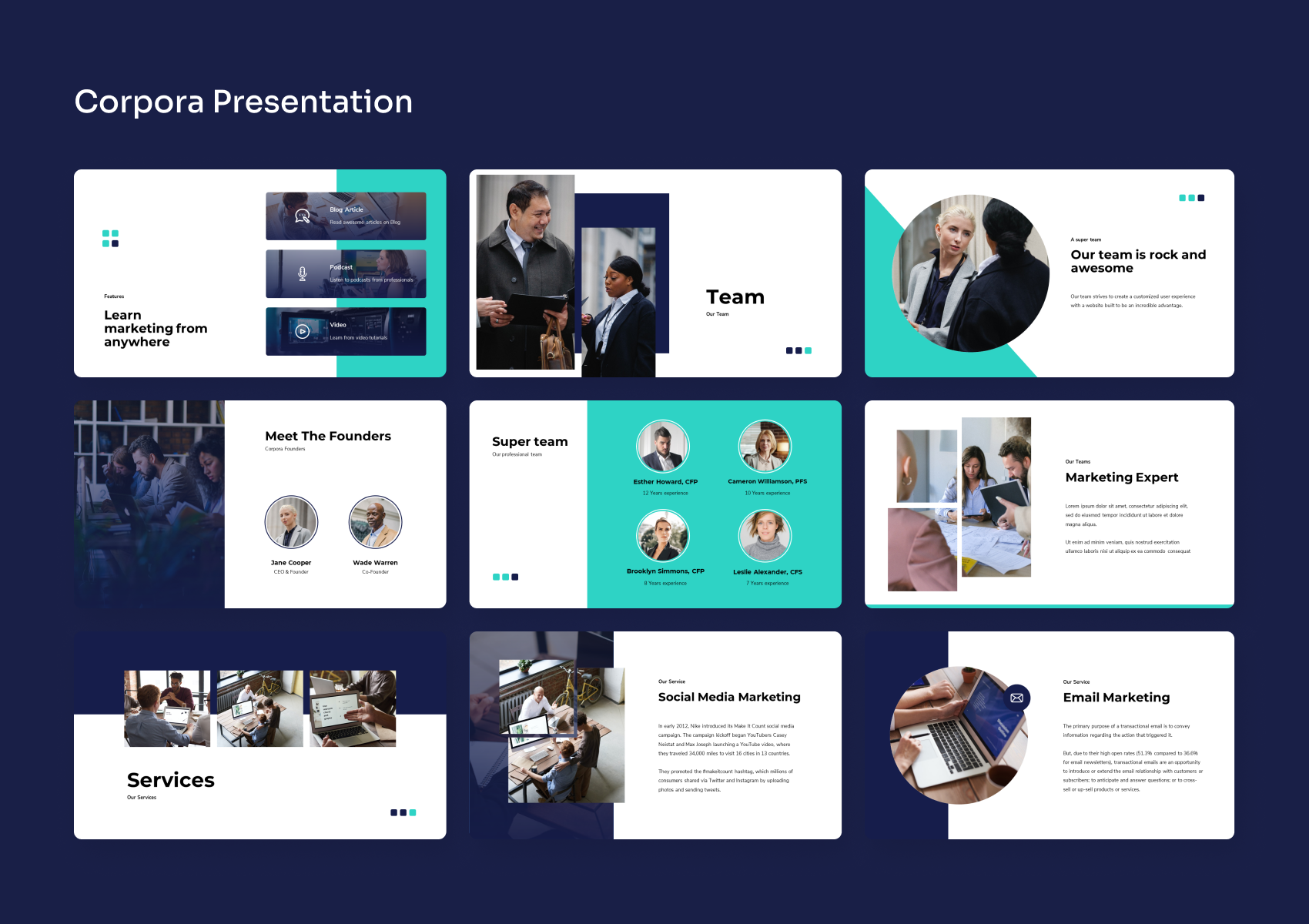 Corpora - Corporate Power Point Presentation by mhudaaa | GraphicRiver